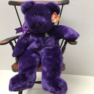 Ty Beanie Buddy 13 inch Plush Princess Diana Bear 1998
